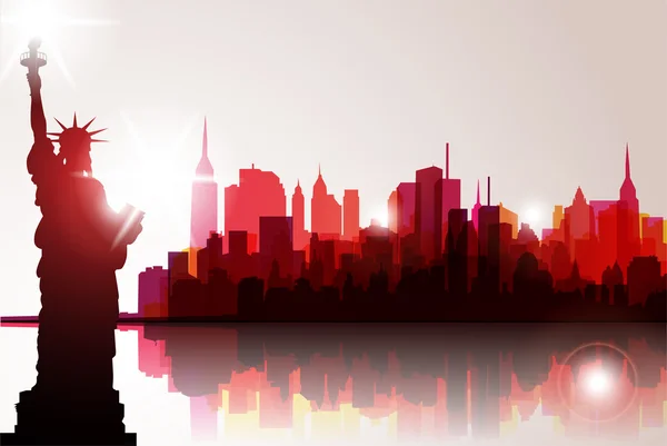 Skyline New York — Stockvector