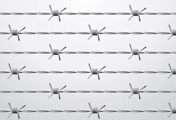Vector Illustration of Barbed wire. — Stock Vector