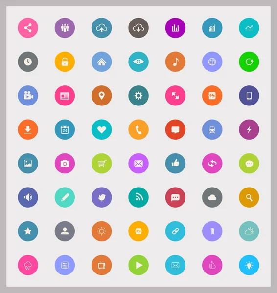 Conjunto de iconos web y móviles — Archivo Imágenes Vectoriales