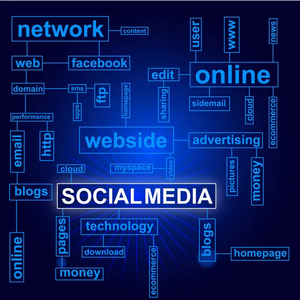 Социальные сети — стоковый вектор