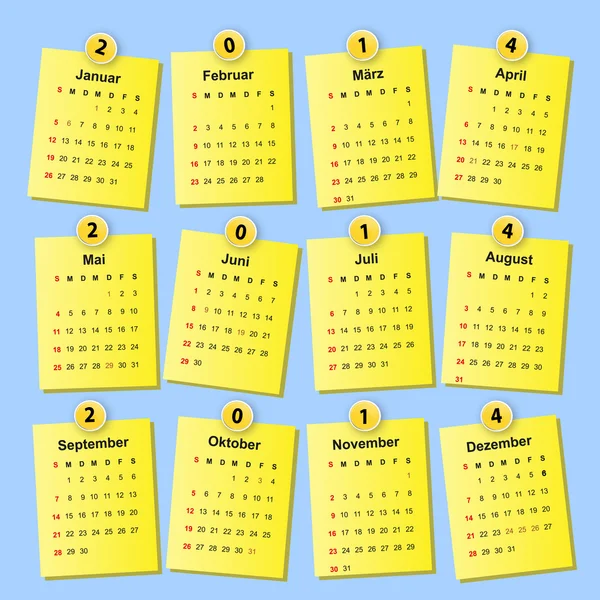 Kalender 2013 — Stock Vector © emeritus2010 #8784140