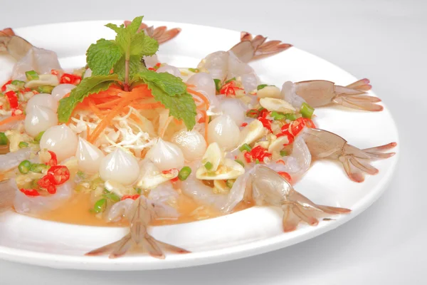 大虾沙拉 — 图库照片