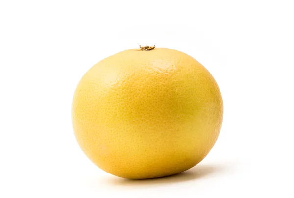 Isolated Yellow Grapefruit Whole Yellow Fresh Grapefruit Isolated White Background — Stock Photo, Image