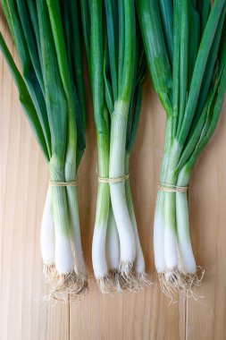 Taze soğan olarak da bilinir. Salata soğanı, yeşil soğan ya da ahşap kaplama soğan.