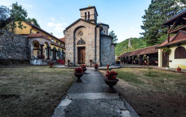 Orthodox Christian Monastery. Serbian Monastery of John the Baptist (Manastir Jovanje). 13th century monastery located in Ovcar-Kablar gorge, Serbia, Europe