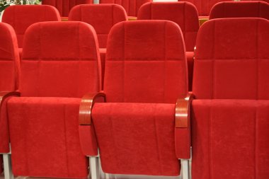 Red seats clipart