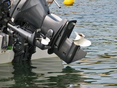 Boat motor clipart