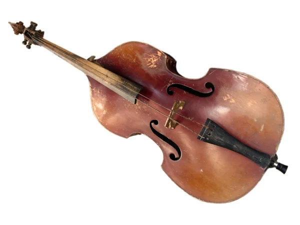 Старая виолончель — стоковое фото