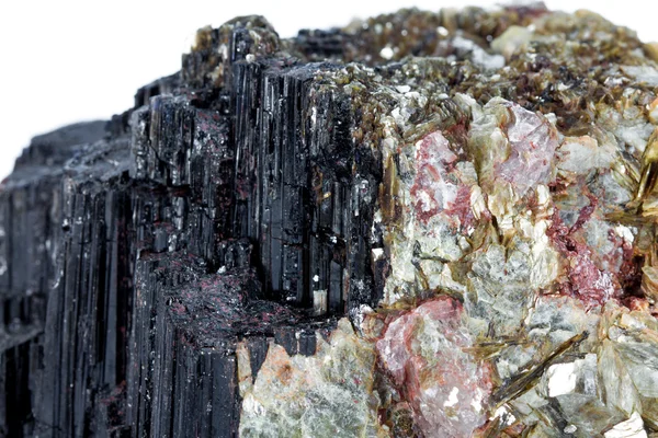 Toermalijn en muscoviet minerale — Stockfoto