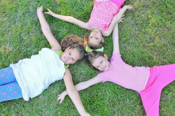 Children on the grass — Stock Photo, Image