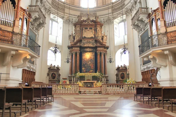 萨尔茨堡大教堂-内部 — 图库照片