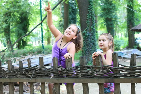 Meninas no parque — Fotografia de Stock