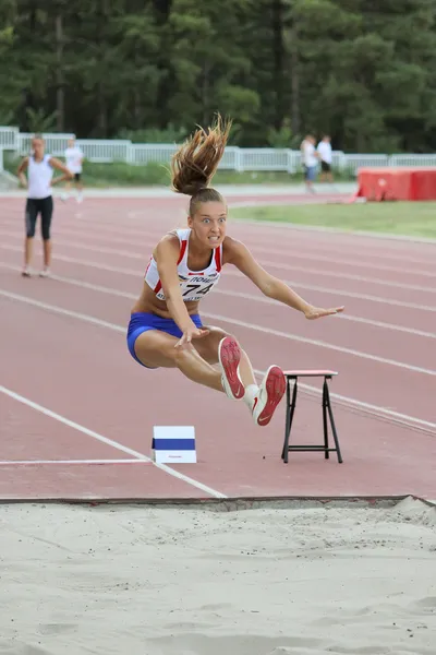 Salto in lungo — Foto Stock