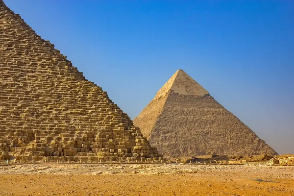 Utsikt Över Pyramiderna Giza Kairo Egypten — Stockfoto