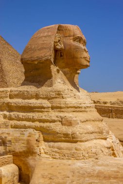 Giza, Kahire, Mısır 'daki büyük Sfenks Anıtı