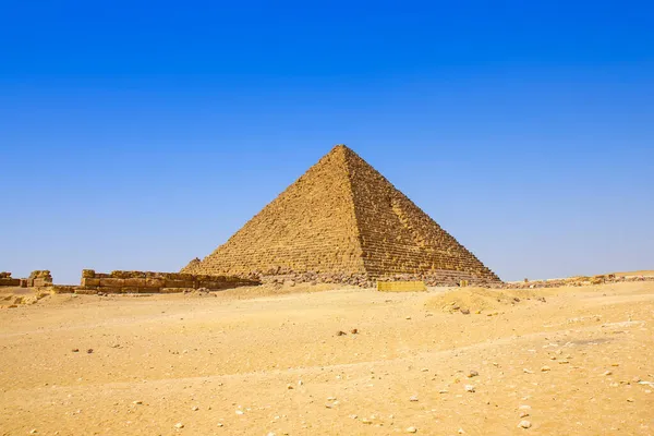 Pyramide Menkaure Gizeh Caire Egypte — Photo