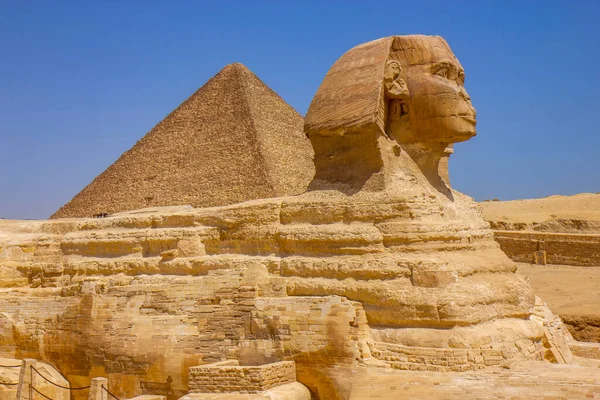 Det Stora Monumentet Sphinx Giza Kairo Egypten — Stockfoto