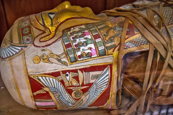 Detail Van Mummie Uit Caïro Museum Egypte — Stockfoto
