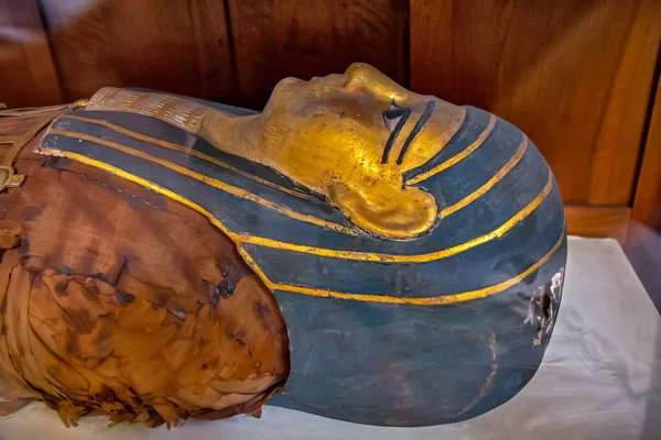 Detalj Mumien Från Kairo Museum Egypten — Stockfoto