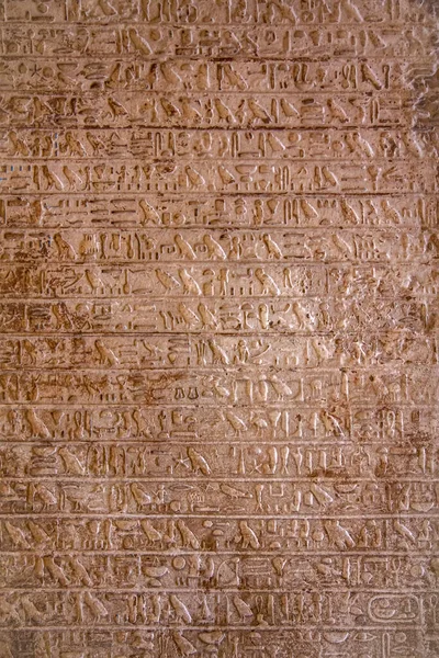 Egyptisk Hieroglyfisk Väggkonst — Stockfoto