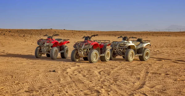 Véhicule Atv Egypte Désert — Photo