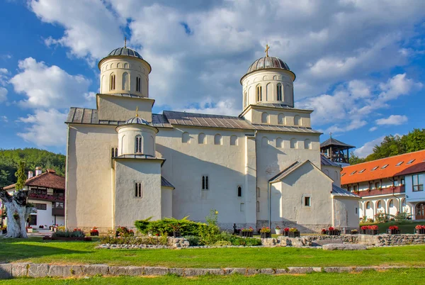 Veduta Del Monastero Serbo Ortodosso Situato Vicino Prijepolje Serbia — Foto Stock