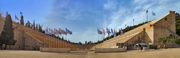 Atina Daki Panathenaic Stadyumu Nun Görünümü Yunanistan — Stok fotoğraf