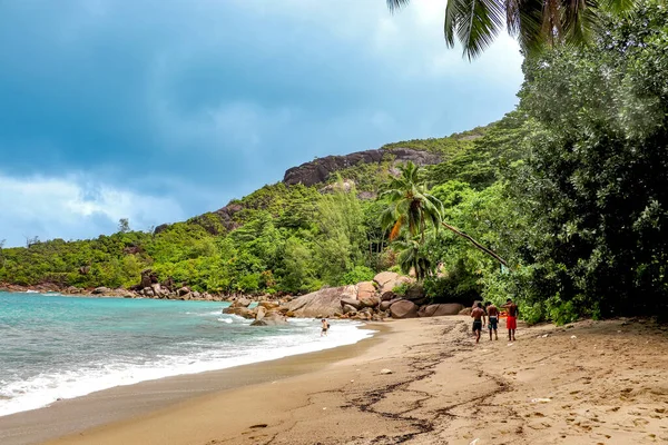 View Beach Seychelles Island — Stockfoto