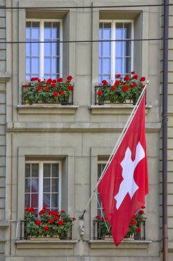 View of the buildings in the center of the old town in Bern - Switzerland