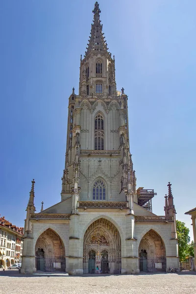 Bern Minster Swiss Reformed Cathedral Old City Bern Switzerland — Stock Photo, Image