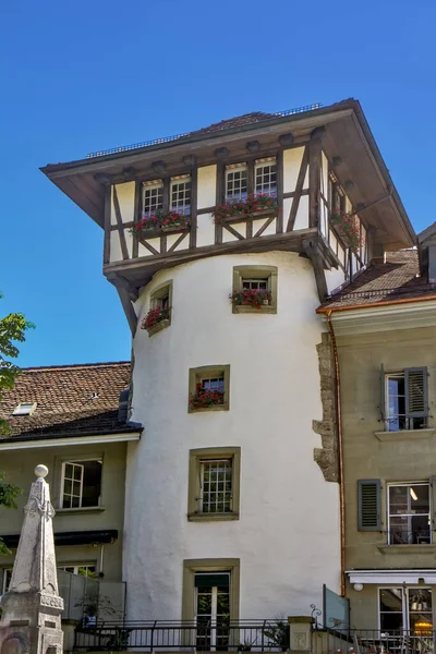 View Buildings Narrow Streets Bern Switzerland — Stockfoto