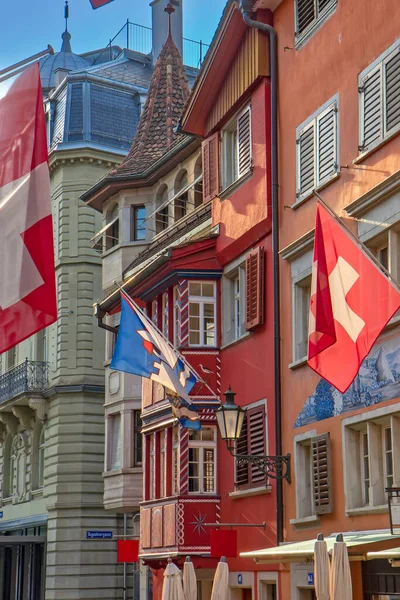 瑞士苏黎世的街道景观 — 图库照片