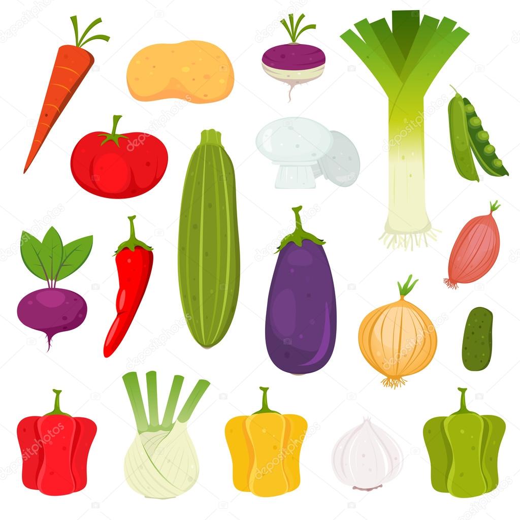 Vegetables Icons Set