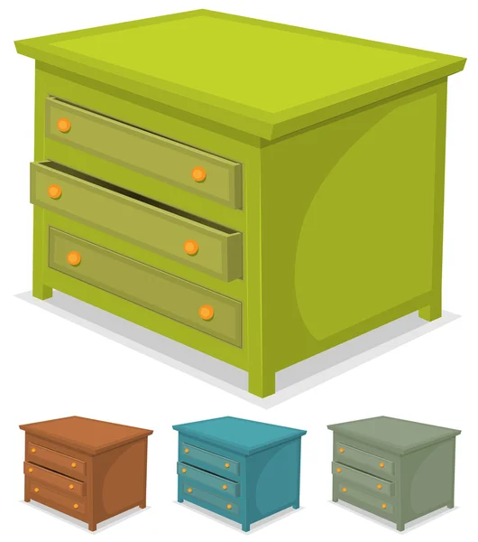 Gabinete conjunto verde —  Vetores de Stock