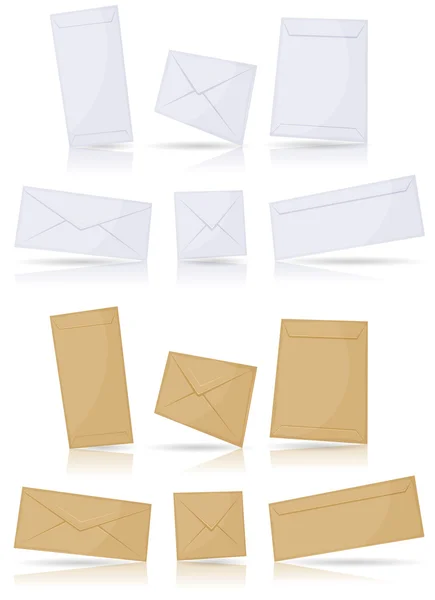 Envelopes Set — Stock Vector