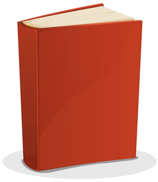 Livro vermelho isolado em branco — Vetor de Stock