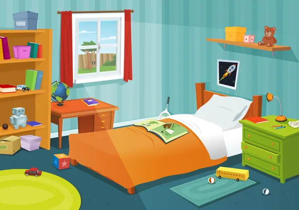 Une chambre d'enfant — Image vectorielle