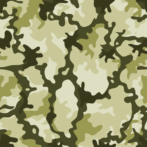 Seamless Military Camouflage — Stock Vector