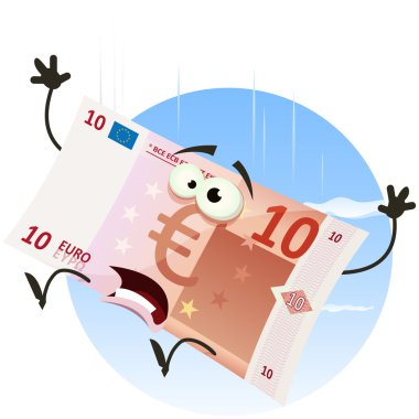 euro bill karakterini düşüyor