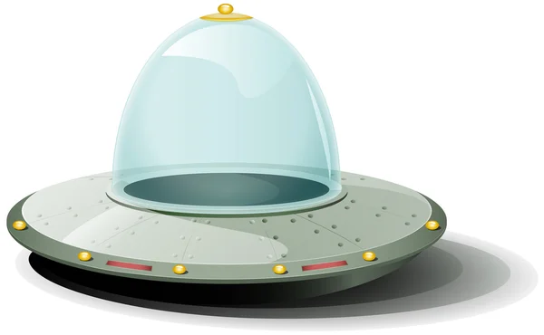 Retro desene animate navă spațială — Vector de stoc