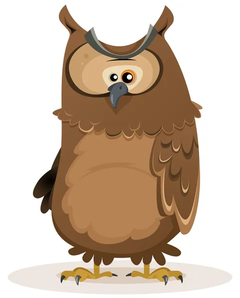 Owl Character — Stock Vector