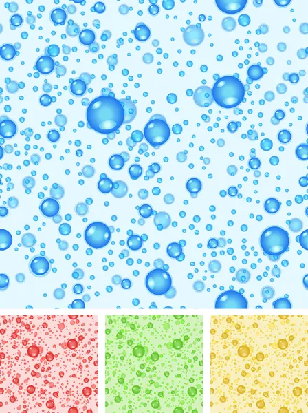 Seamless Water Bubbles Background — Stock Vector