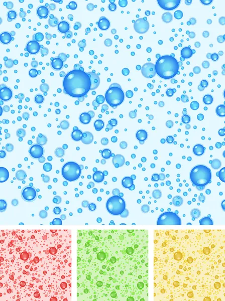 Fondo de burbujas de agua sin costura — Vector de stock