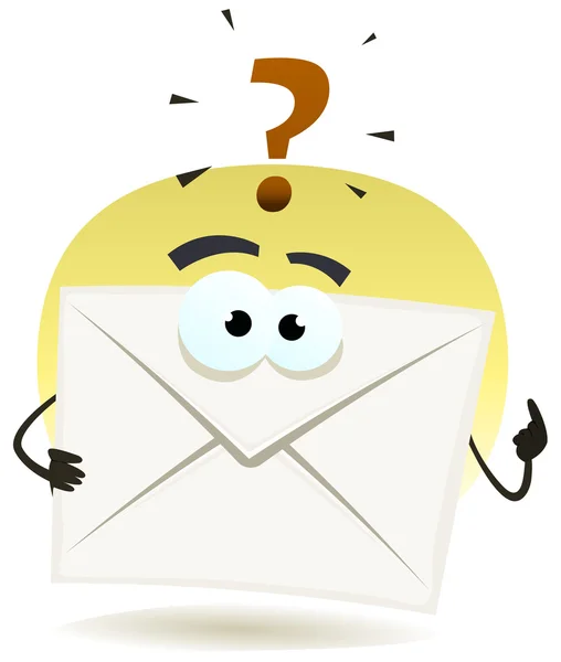Frage per E-Mail-Symbol — Stockvektor