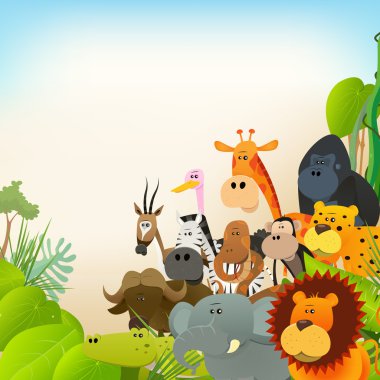 Wildlife Animals Background clipart