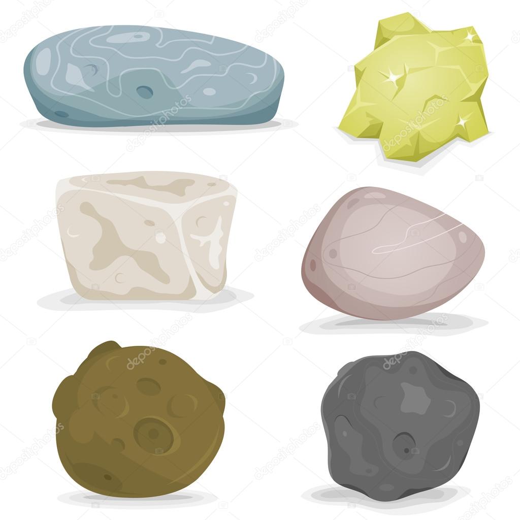 Rocks, Minerals And Stones Set