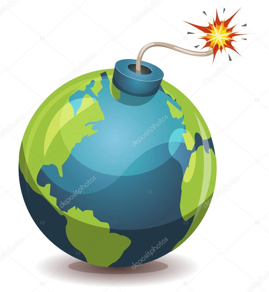 Earth Planet Warning Bomb
