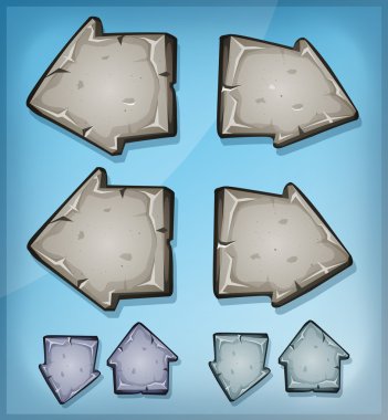 taş ok işaretleri için UI oyunu