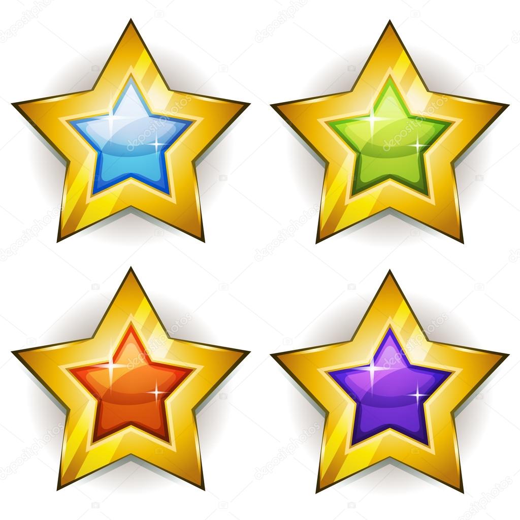 Funny Stars Icons For Ui Game