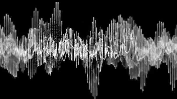 Espectro Audio Digital Ecualizador Gráfico Fondo Loop Animación Fondo Abstracto — Vídeos de Stock